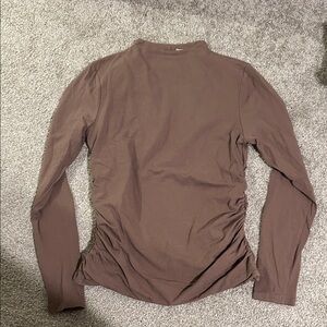 Abercrombie & Fitch Chocolate Brown Top size L